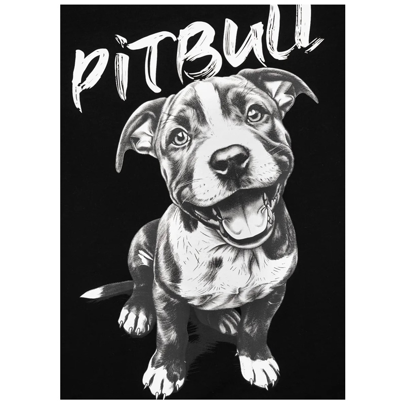 PIT BULL KOSZULKA DAMSKA PUPPY CZARNA