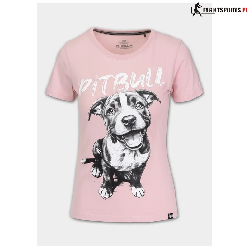 PIT BULL KOSZULKA DAMSKA PUPPY PINK