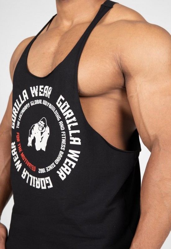 GORILLA WEAR TANK TOP MELROSE STRINGER BLACK