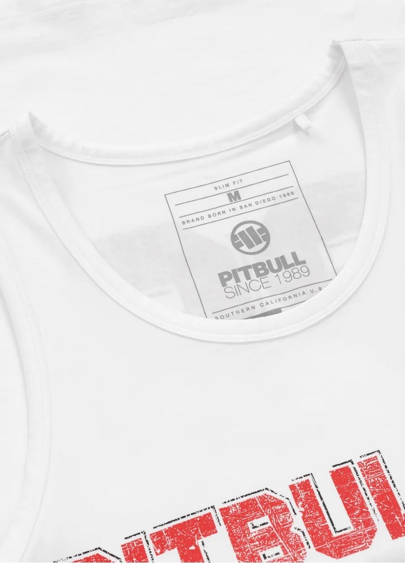 PIT BULL TANK TOP DOG 89 WHITE