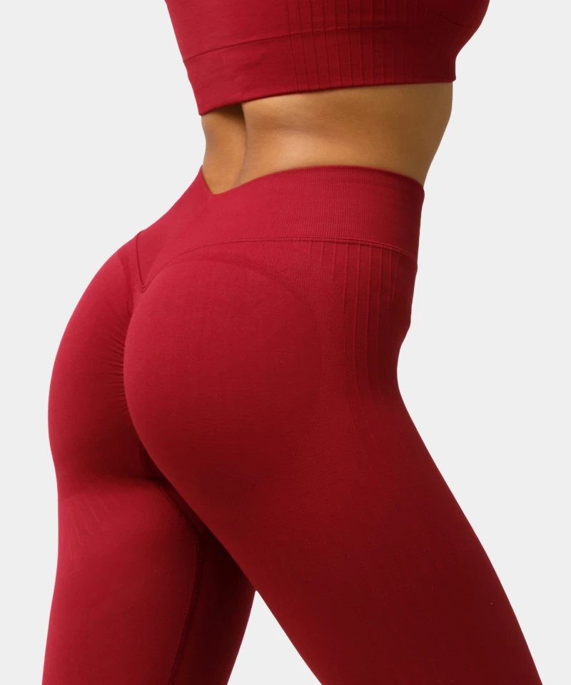 CARPATREE LEGGINSY BEZSZWOWE ELITE RUMBA RED