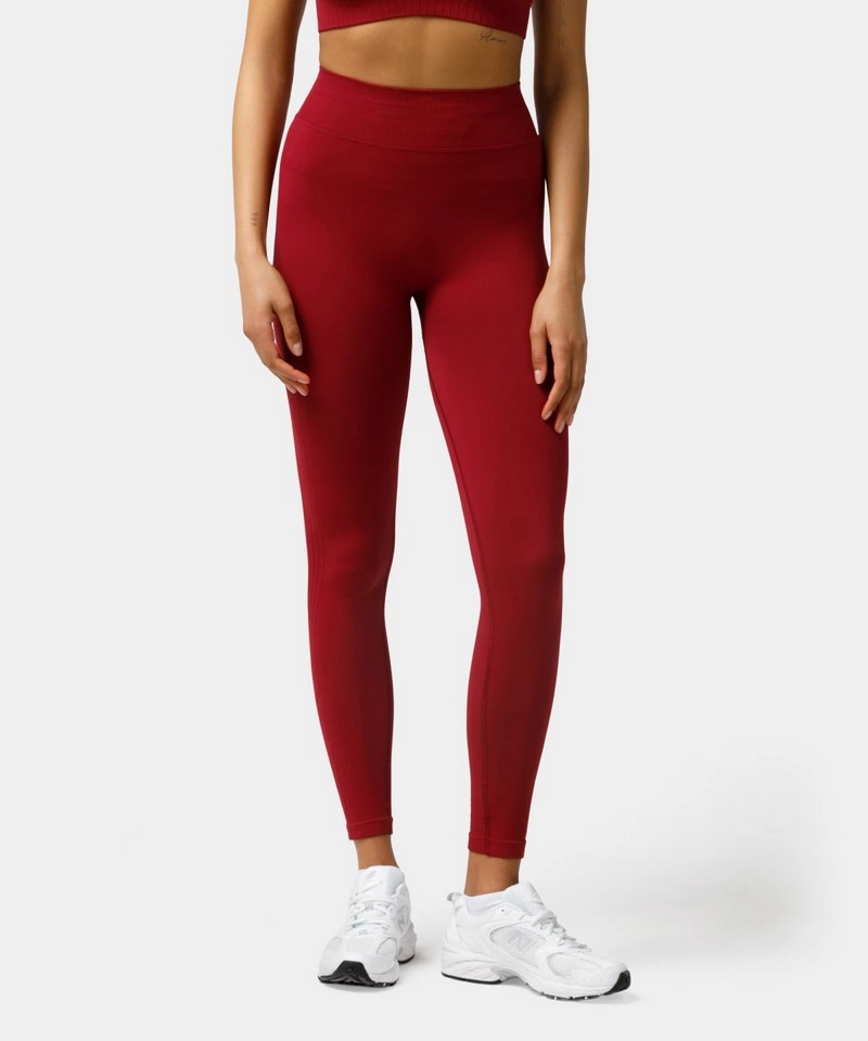 CARPATREE LEGGINSY BEZSZWOWE ELITE RUMBA RED