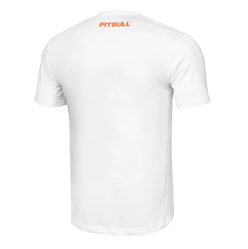 PIT BULL KOSZULKA ORANGE DOG WHITE