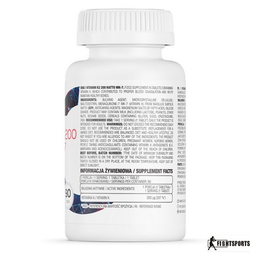 OSTROVIT VITAMIN K2 MK-7 90 KAPS