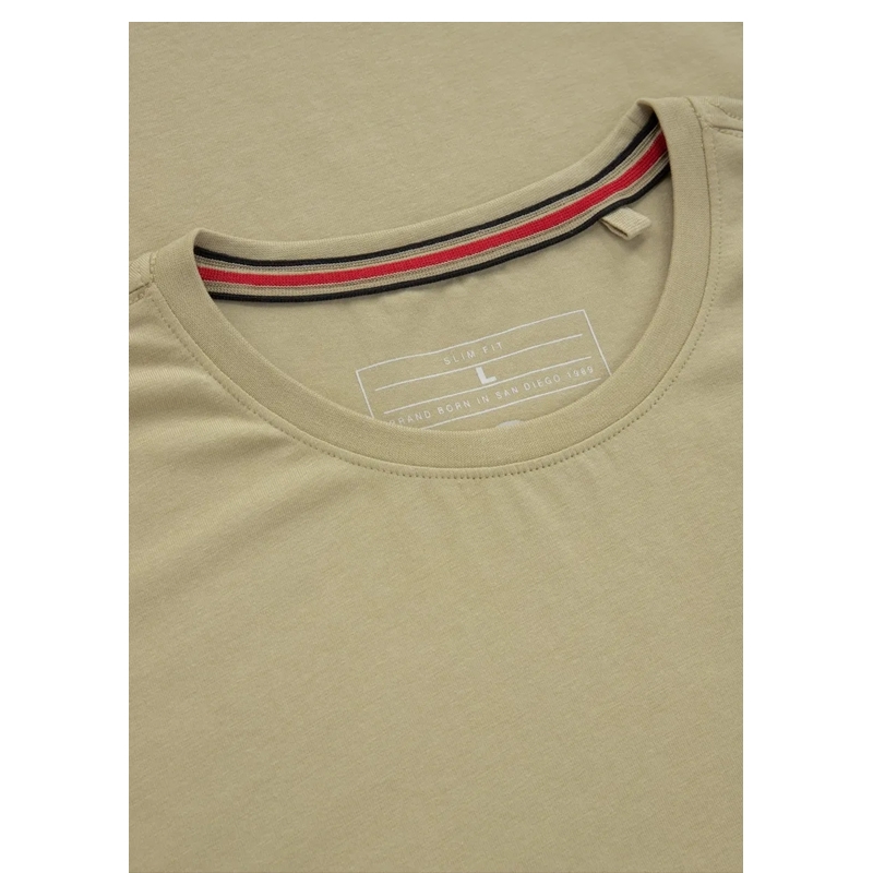 PIT BULL KOSZULKA NO LOGO SLIM FIT SAND