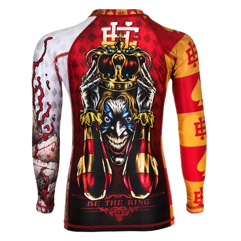 EXTREME HOBBY RASHGUARD LONGSLEEVE KIDS KILLER CARDS 2 RED