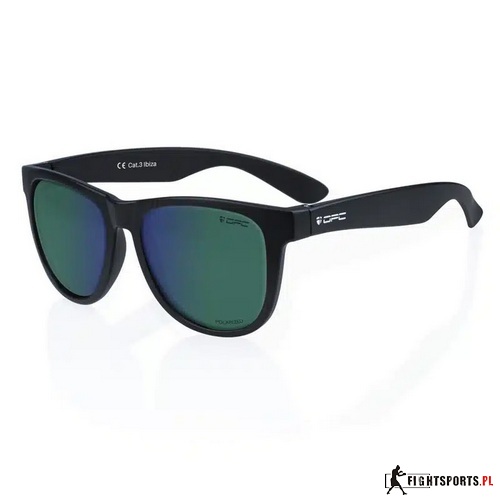 OPC OKULARY PRZECIWSŁONECZNE IBIZA MATT BLACK GREEN REVO