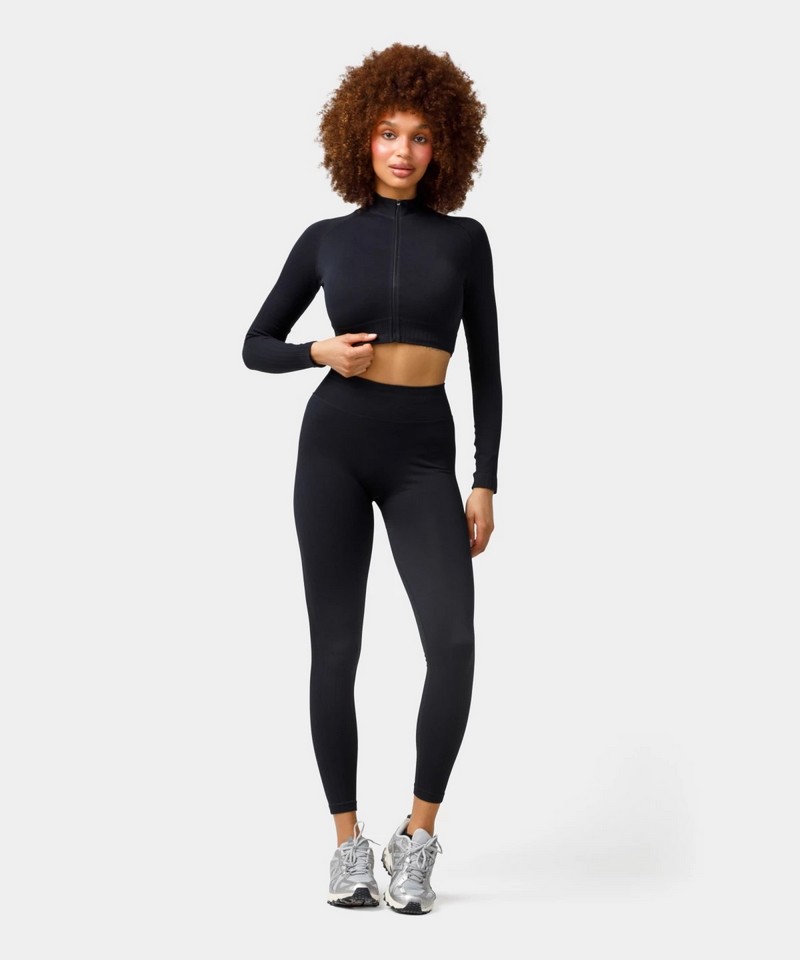 CARPATREE LEGGINSY BEZSZWOWE ELITE BLACK