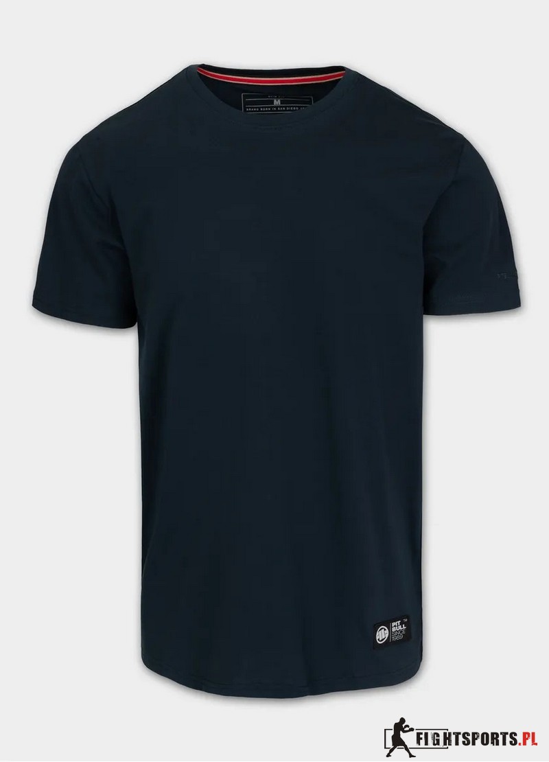 PIT BULL KOSZULKA NO LOGO SLIM FIT NAVY