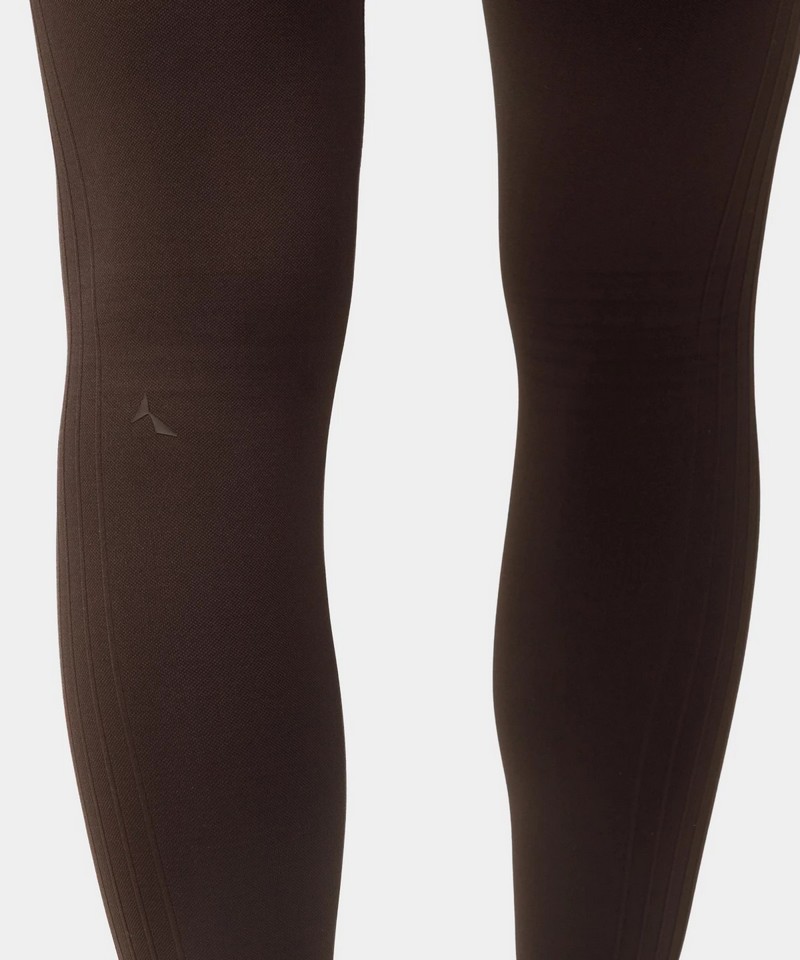 CARPATREE LEGGINSY BEZSZWOWE ELITE COFFEE BLACK