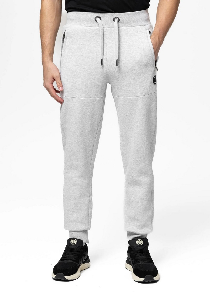 PIT BULL SPODNIE DRESOWE SMALL LOGO HD GREY MELENGE