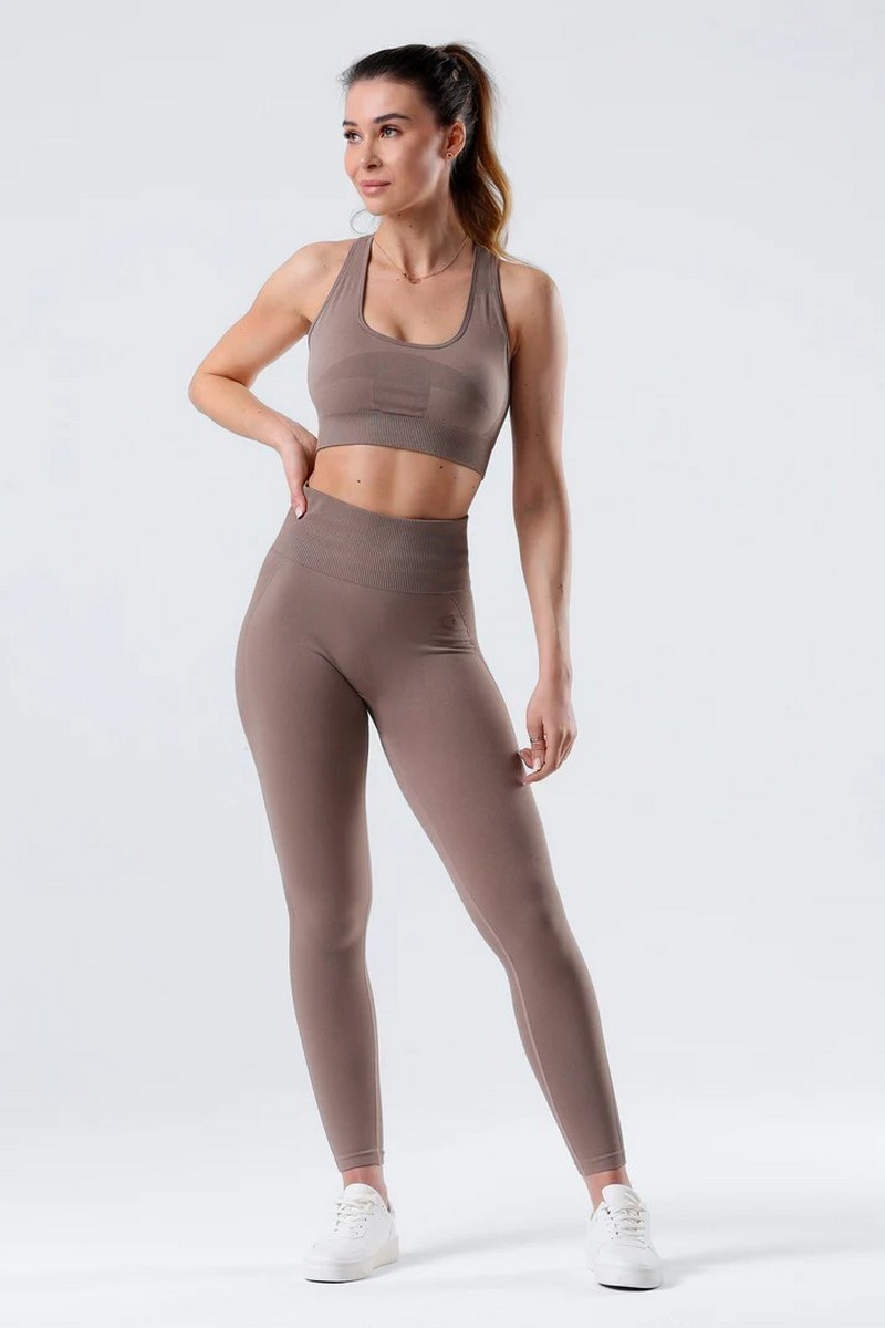 MAKE US STRONG LEGGINSY FLORENCE LATTE