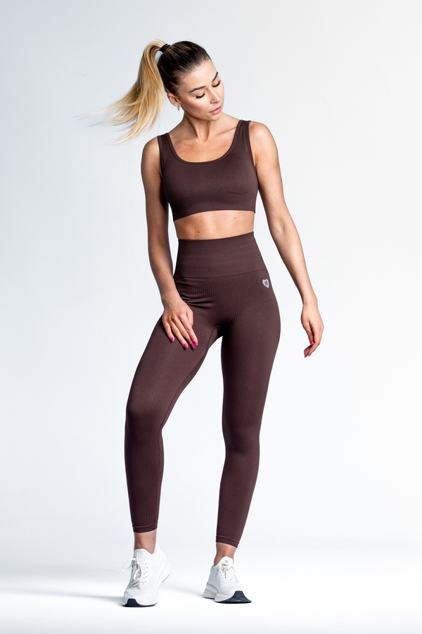 MAKE US STRONG LEGGINSY SUNSET BOULEVARD CHOCOLATE