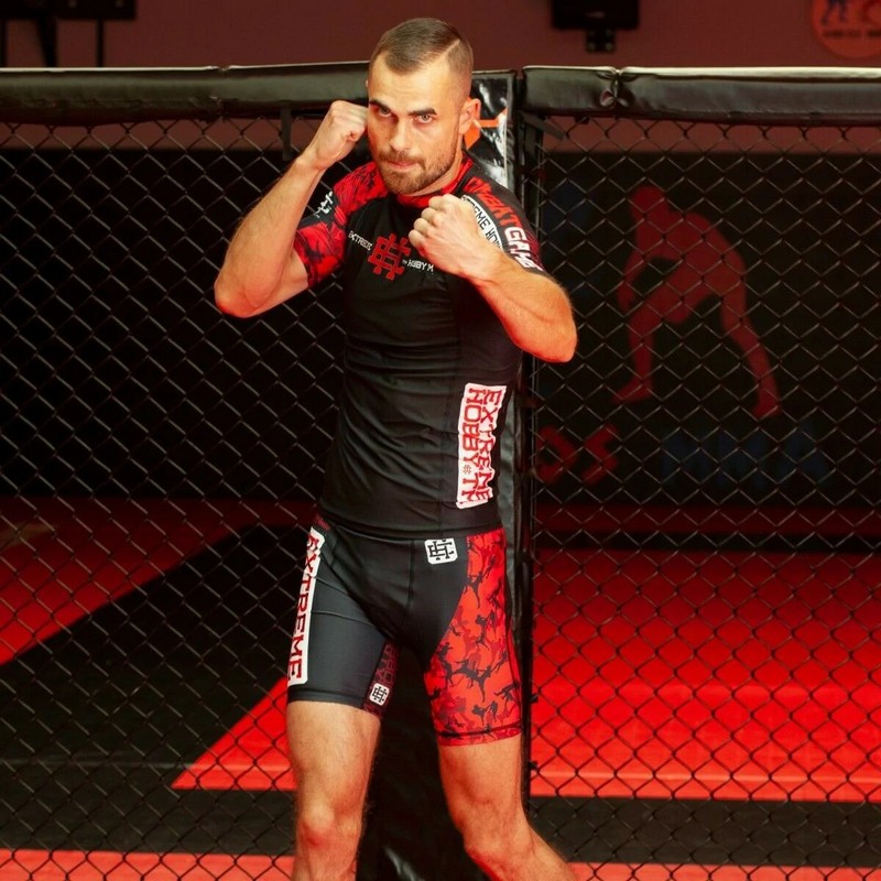 EXTREME HOBBY KOSZULKA RASHGUARD RED WARRIOR