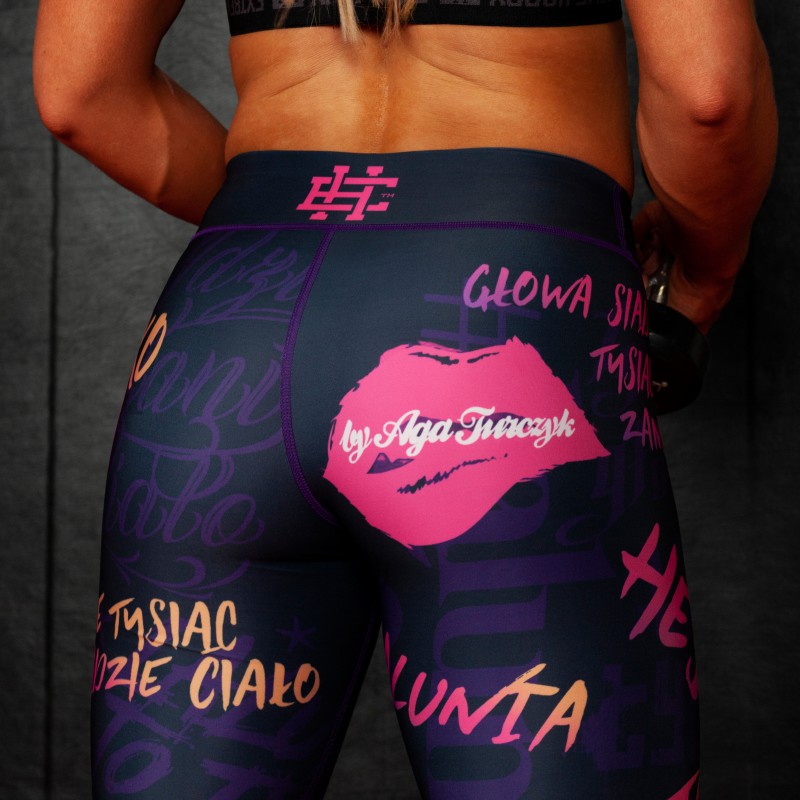 EXTREME HOBBY LEGGINSY LALUNIA BY AGNIESZKA TURCZYK WHITE