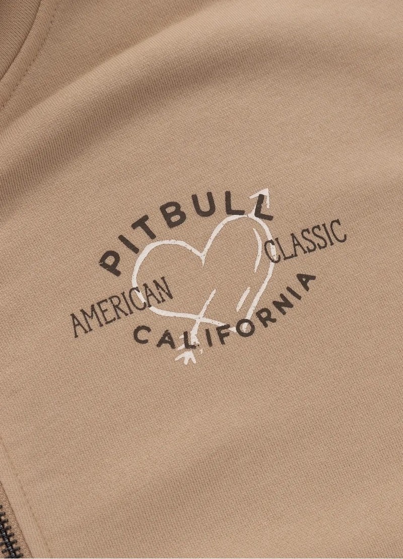 PIT BULL BLUZA ROZPINANA MANZANITA HEART BEIGE
