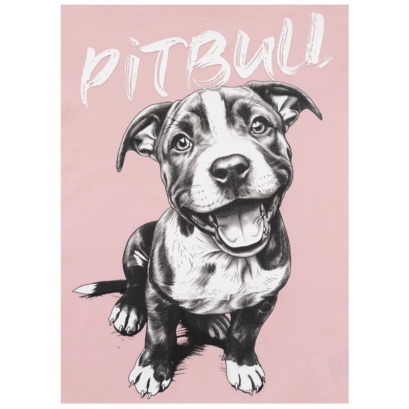 PIT BULL KOSZULKA DAMSKA PUPPY PINK
