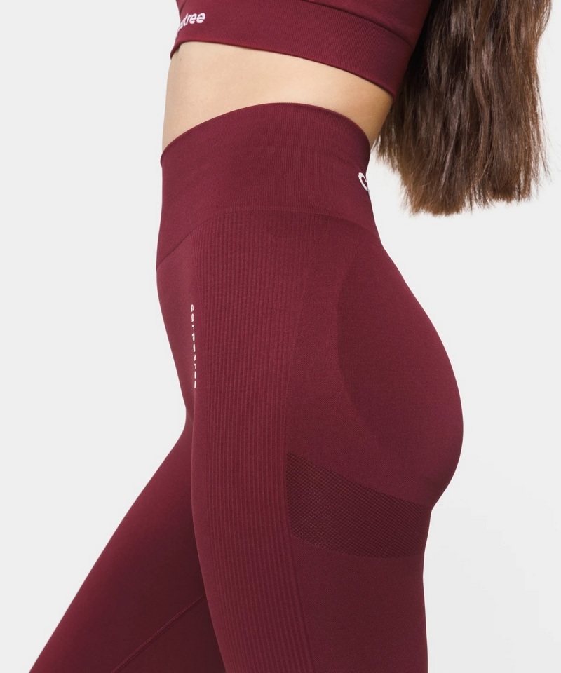 CARPATREE LEGGINSY BEZSZWOWE ALLURE MERLOT RED