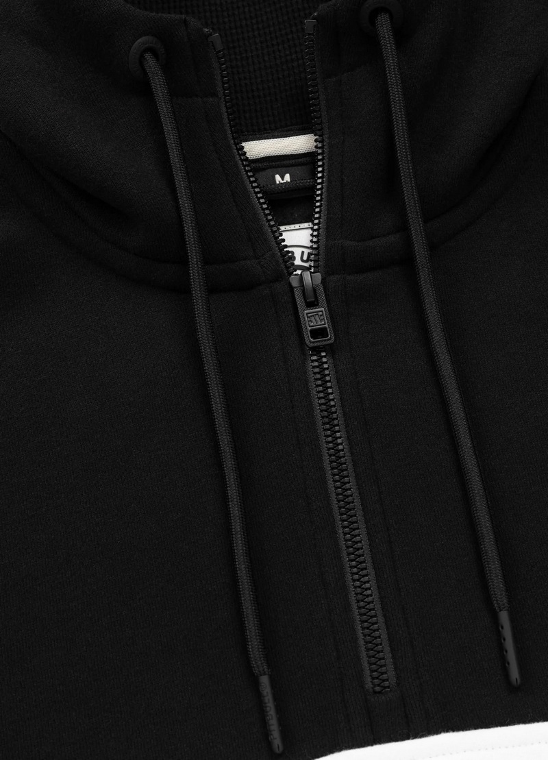 PIT BULL BLUZA Z KAPTUREM GIBSON BLACK/GREY MELANGE