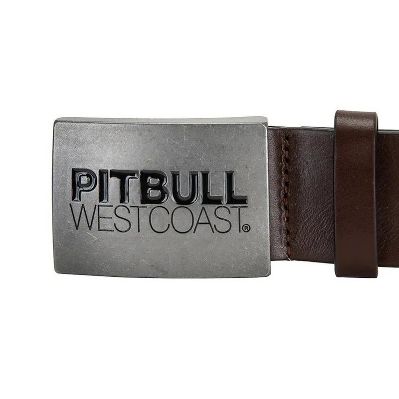PIT BULL PASEK SKÓRZANY TNT BROWN