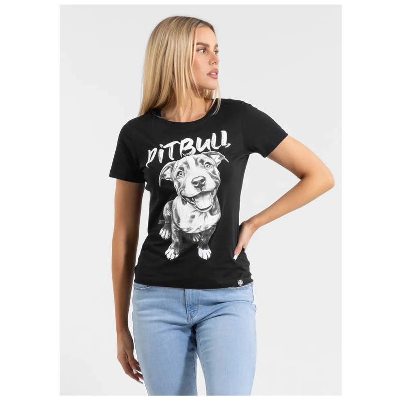 PIT BULL KOSZULKA DAMSKA PUPPY CZARNA
