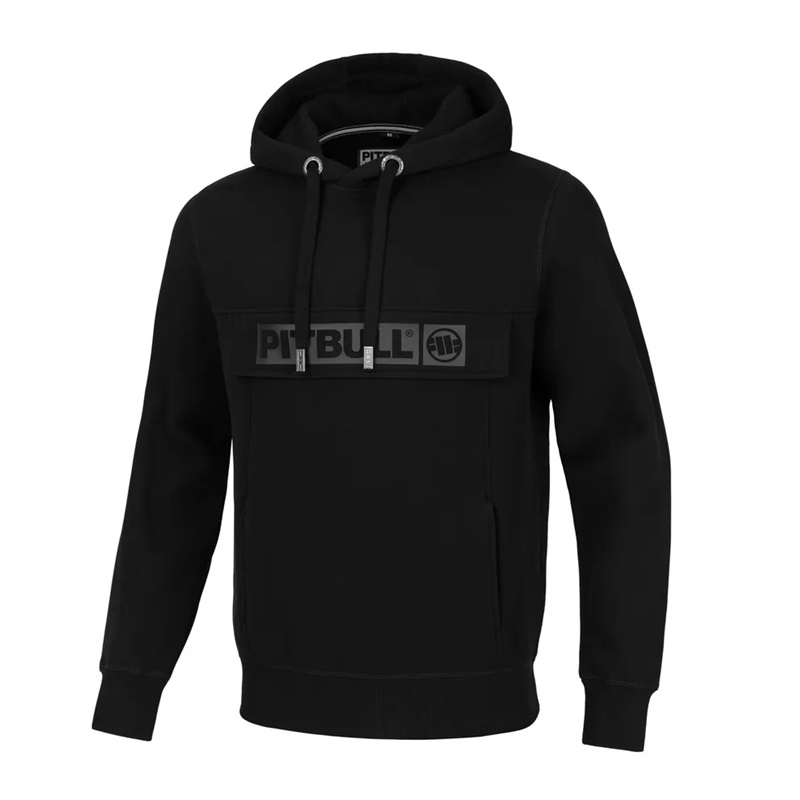 PIT BULL BLUZA Z KAPTUREM HILLTOP TWO COLORS CZARNY/CZARNY