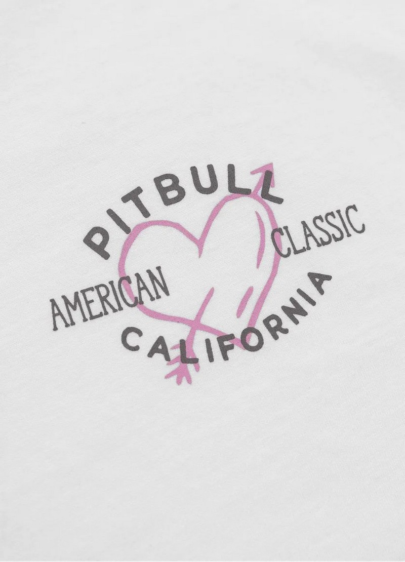 PIT BULL KOSZULKA HEART WHITE