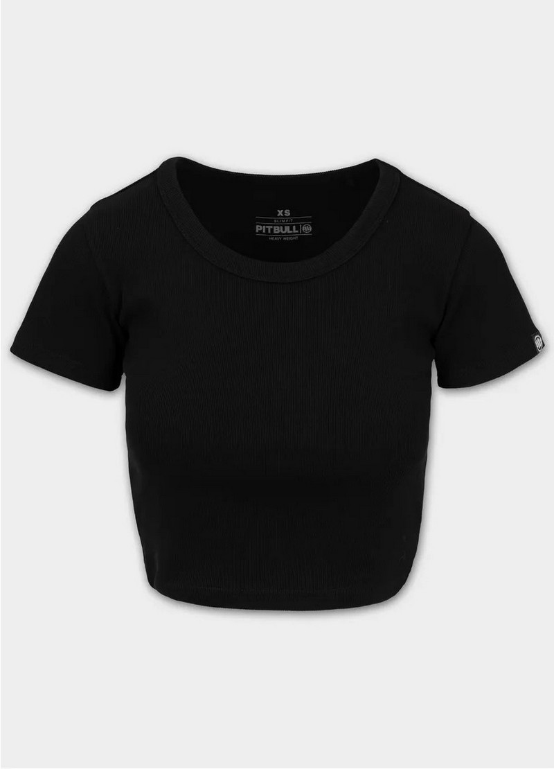 PIT BULL KOSZULKA CROPPED RIB BLACK