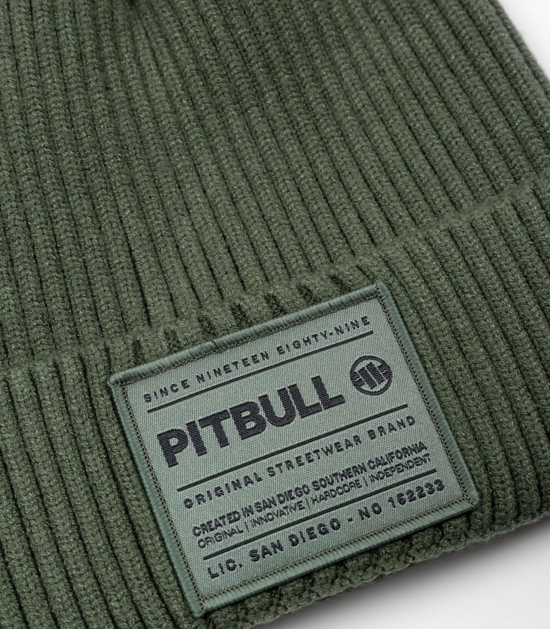 PIT BULL CZAPKA ZIMOWA DOCK GRASSSY GREEN