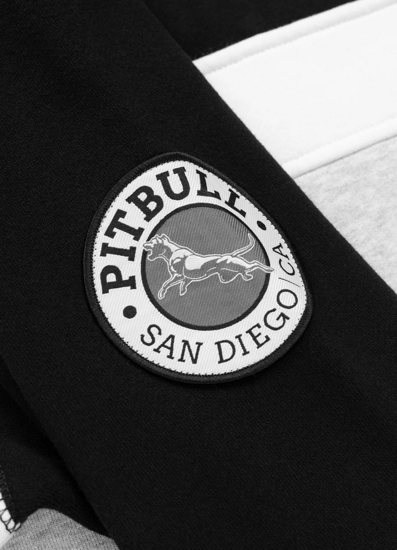 PIT BULL BLUZA Z KAPTUREM GIBSON BLACK/GREY MELANGE