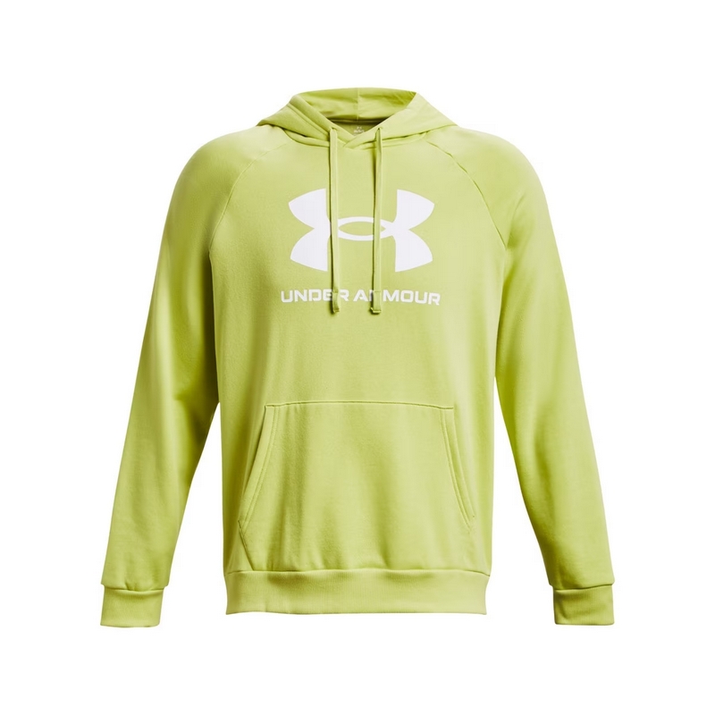 UNDER ARMOUR BLUZA RIVAL FLEECE BIG LOGO NEON