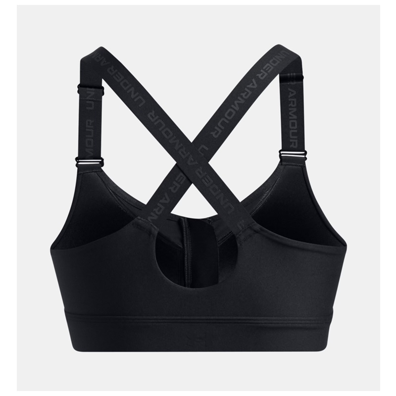 UNDER ARMOUR BIUSTONOSZ SPORTOWY Z WYSOKIM WSPARCIEM BLACK 002