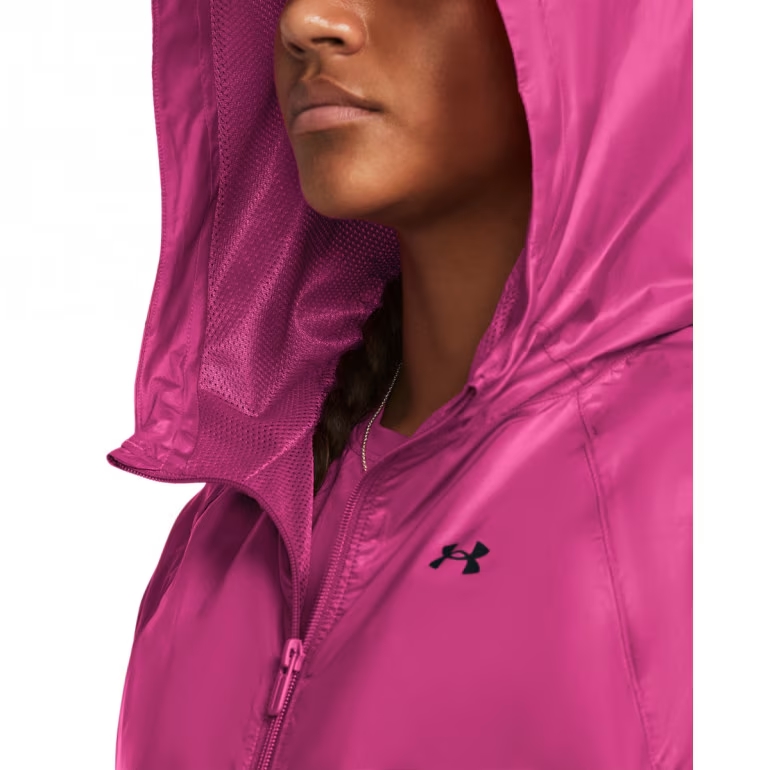 UNDER ARMOUR KURTKA DAMSKA BIEGOWA TRENINGOWA WIATRÓWKA WINDBREAKER PINK