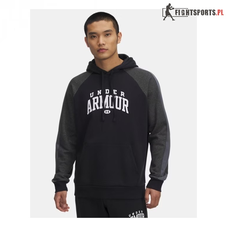 UNDER ARMOUR BLUZA Z KAPTUREM RIVAL FLEECE COLORBLOCK 001