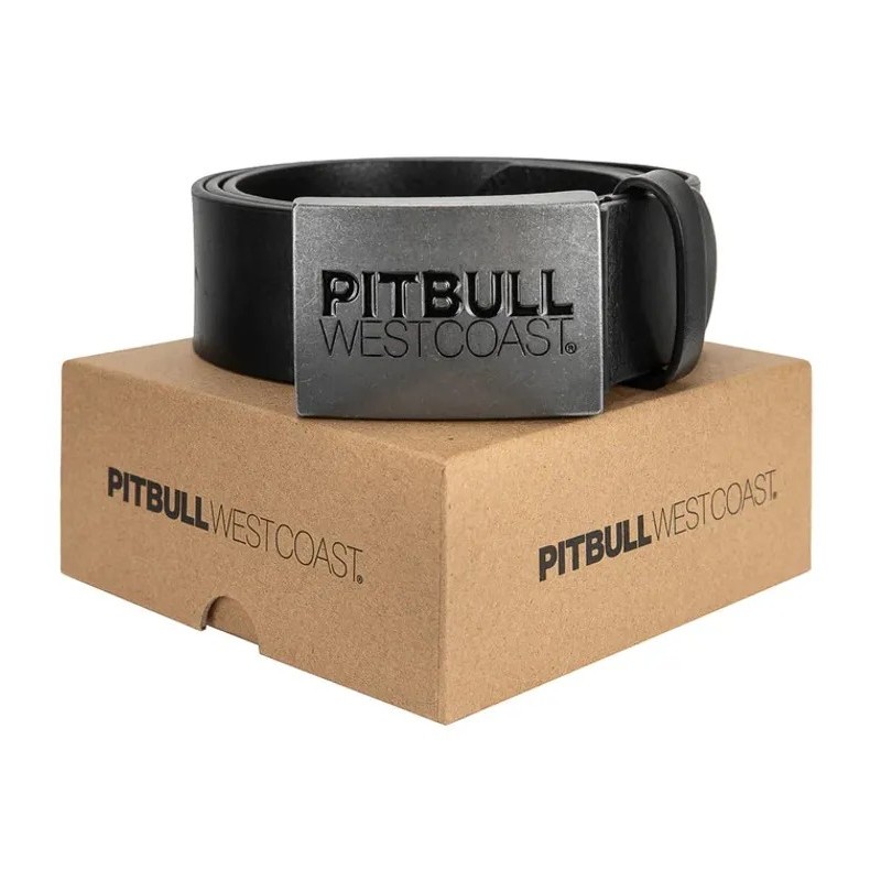 PIT BULL PASEK SKÓRZANY TNT BLACK