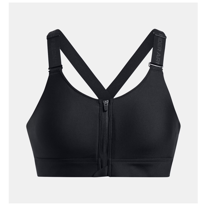 UNDER ARMOUR BIUSTONOSZ SPORTOWY Z WYSOKIM WSPARCIEM BLACK 002