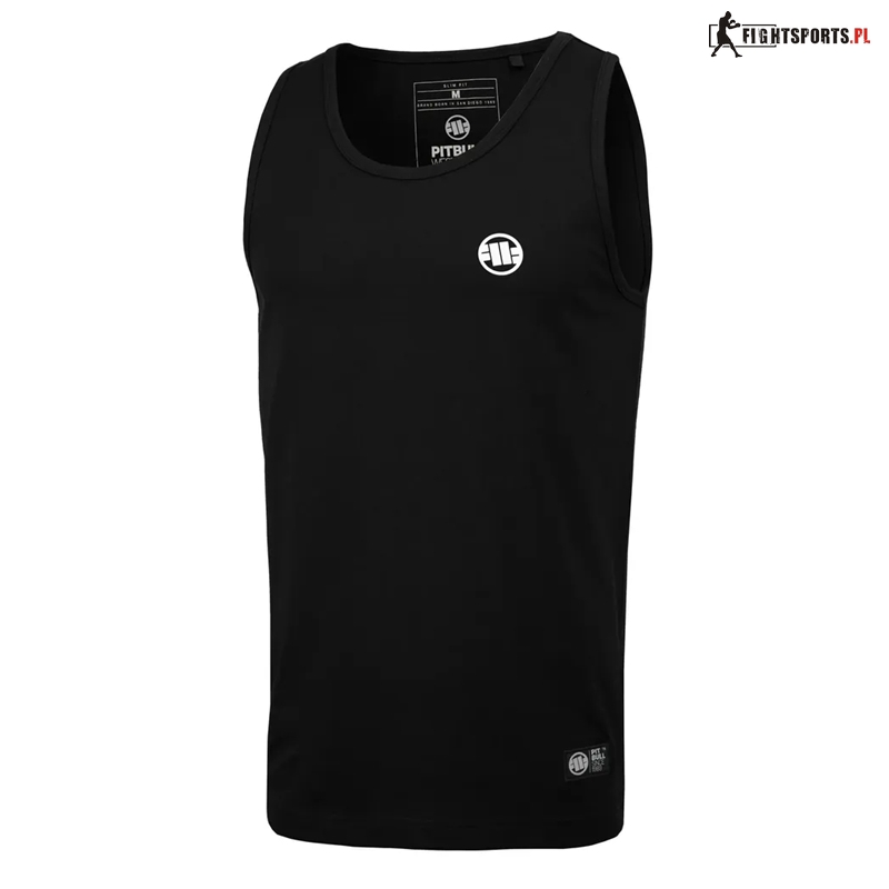 PIT BULL TANK TOP SMALL LOGO BLACK