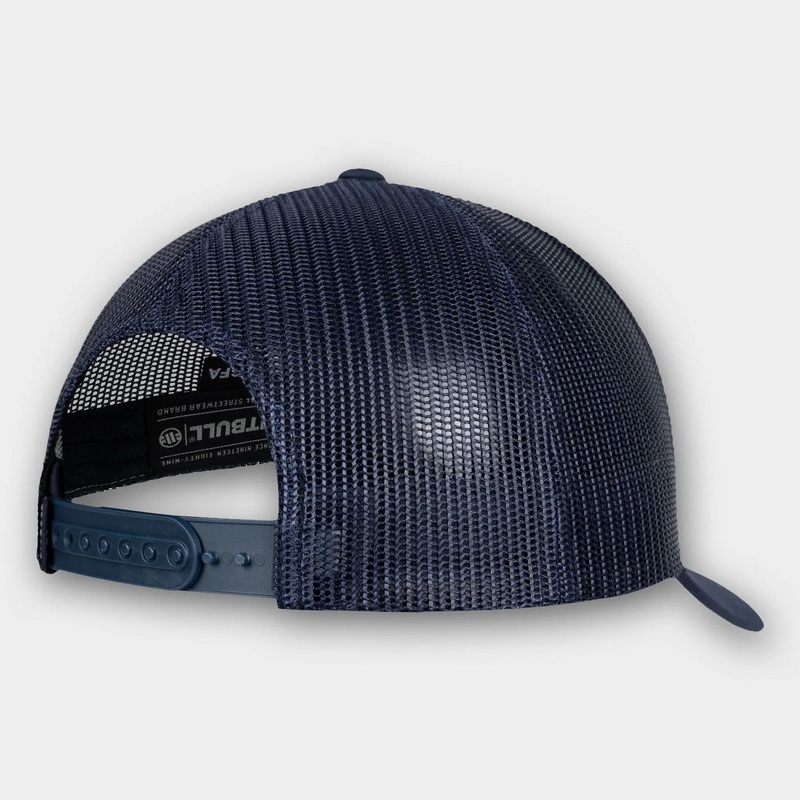 PIT BULL CZAPKA Z DASZKIEM SO CAL RETRO TRUCKER NAVY