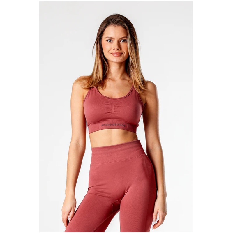 MAKE US STRONG LEGGINSY GEORGIA PUSH UP PRO RÓŻ