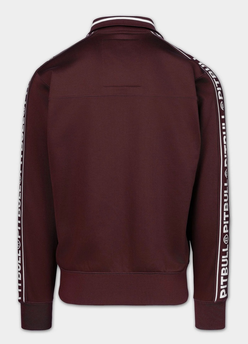 PIT BULL BLUZA ROZPINANA OLDSHOOL TAPE LOGO BURGUNDY