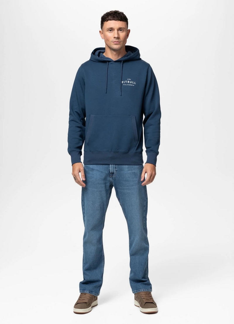 PIT BULL BLUZA Z KAPTUREM SAMPSON PETROL BLUE