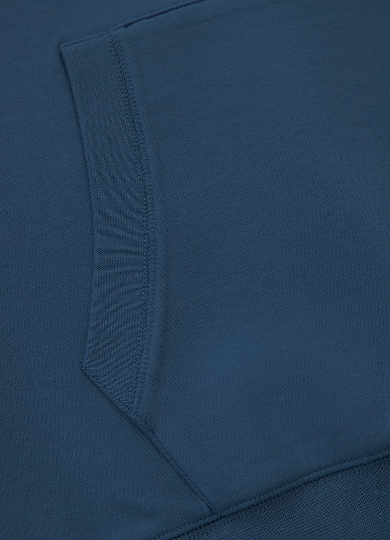 PIT BULL BLUZA Z KAPTUREM SAMPSON PETROL BLUE