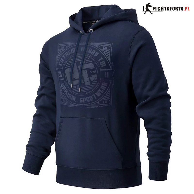 EXTREME HOBBY BLUZA Z KAPTUREM WASH GRANAT