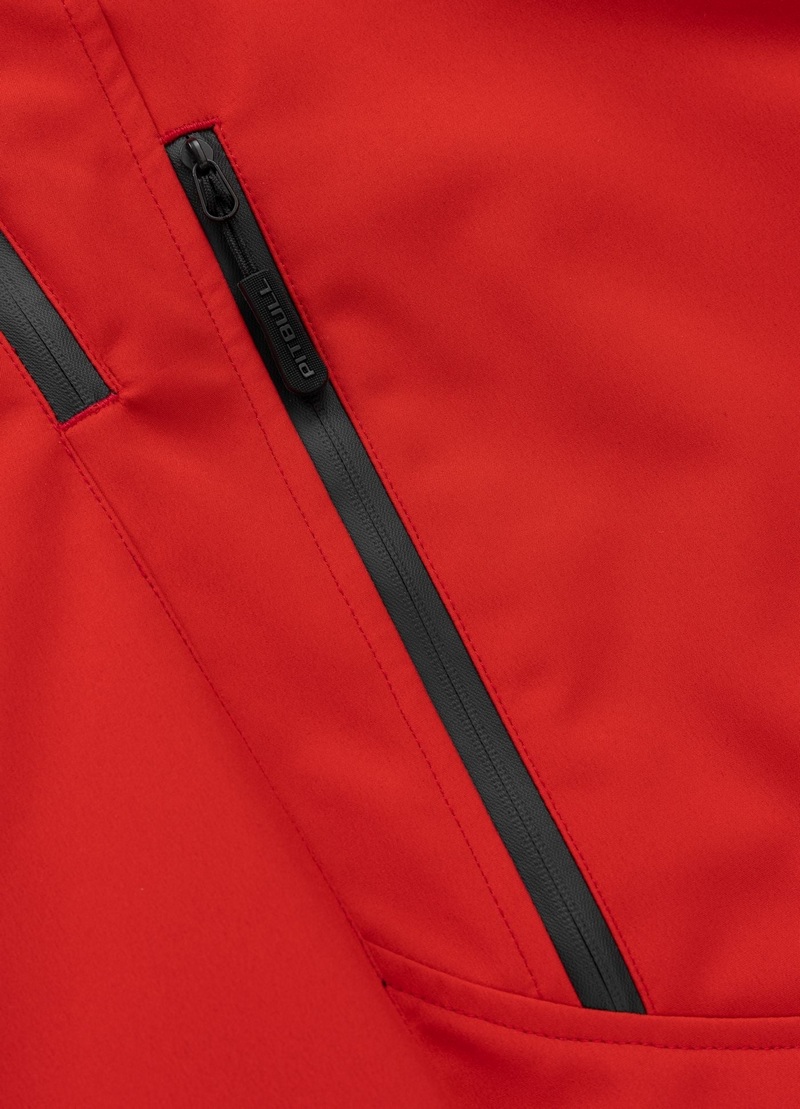 PIT BULL KURTKA SOFTSHELL ROCKFISH FLUO RED