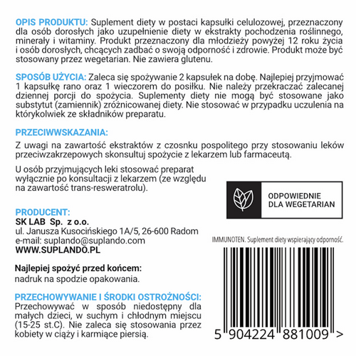 SUPLANDO IMMUNOTEN 60KAPS