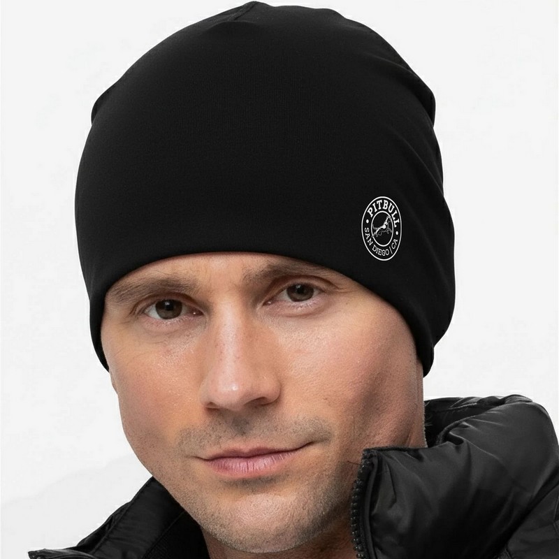 PIT BULL CZAPKA CIENKA SAN DIEGO CA BLACK