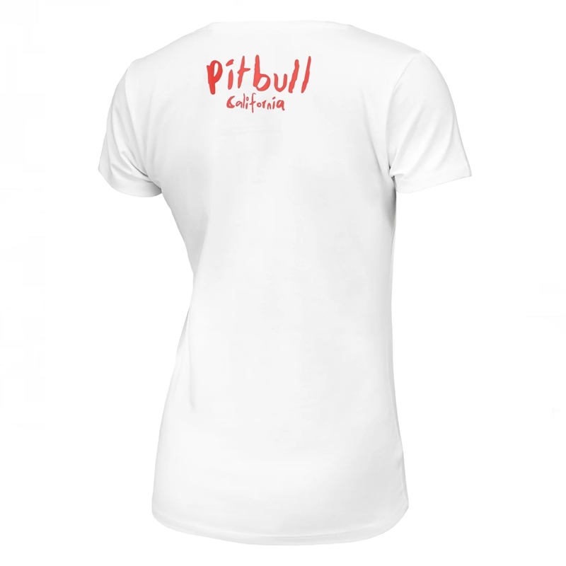 PIT BULL KOSZULKA DAMSKA WATERCOLOR BIAŁA