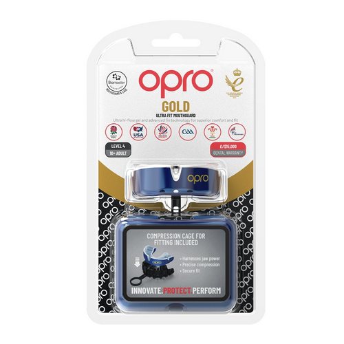 OPRO OCHRANIACZ SZCZĘKI GOLD - BLUE