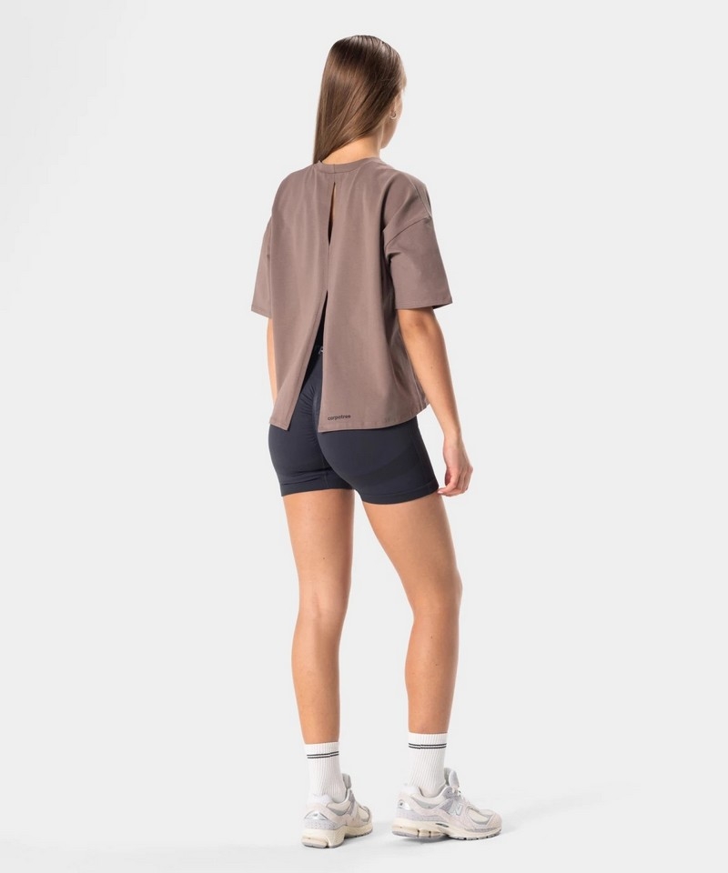 CARPATREE KOSZULKA STITCH TAUPE BROWN