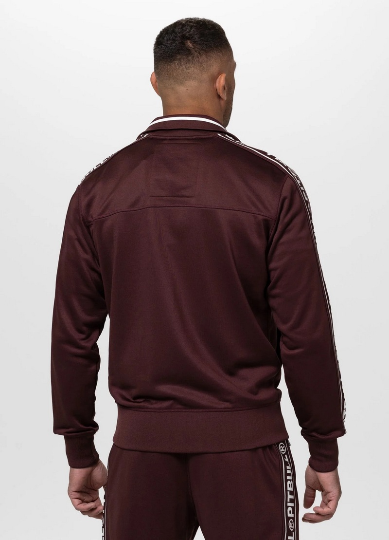 PIT BULL BLUZA ROZPINANA OLDSHOOL TAPE LOGO BURGUNDY